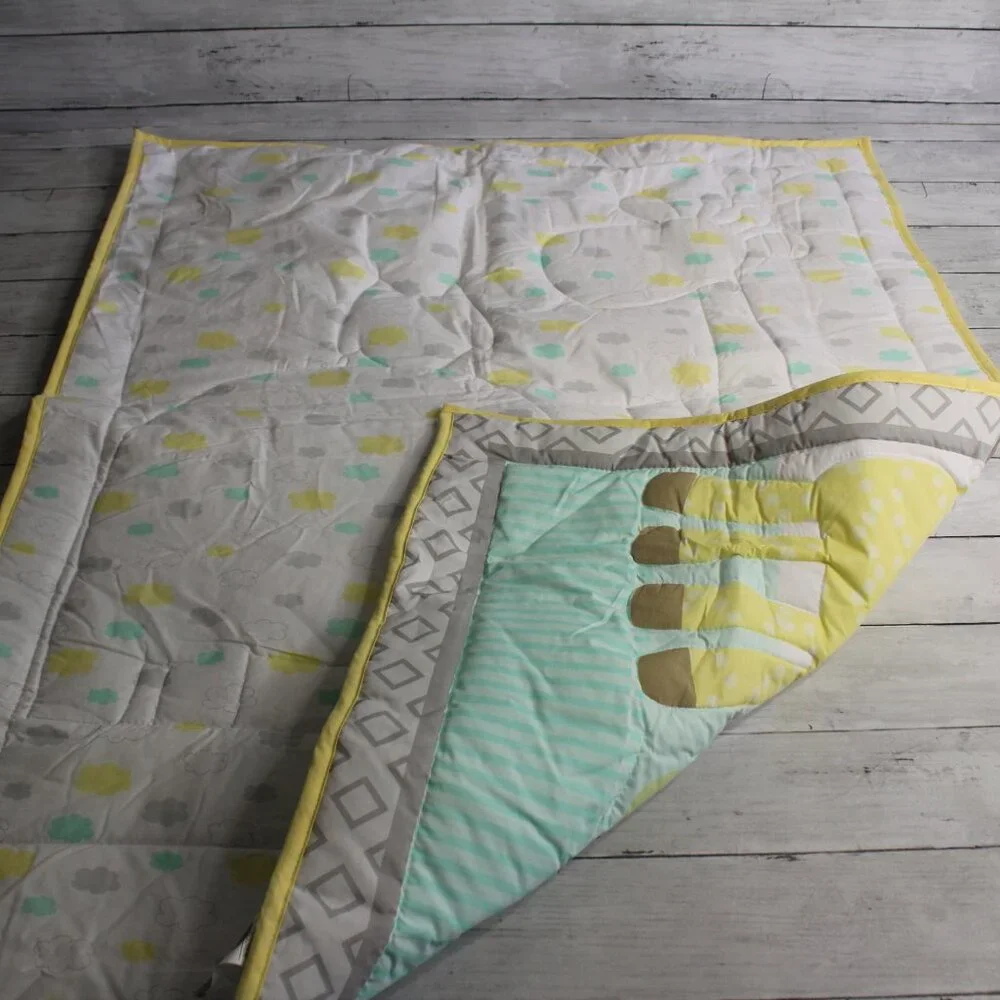 Garanimals Nursery Set Crib Comforter Sheet Giraffe Elephant Unisex Baby